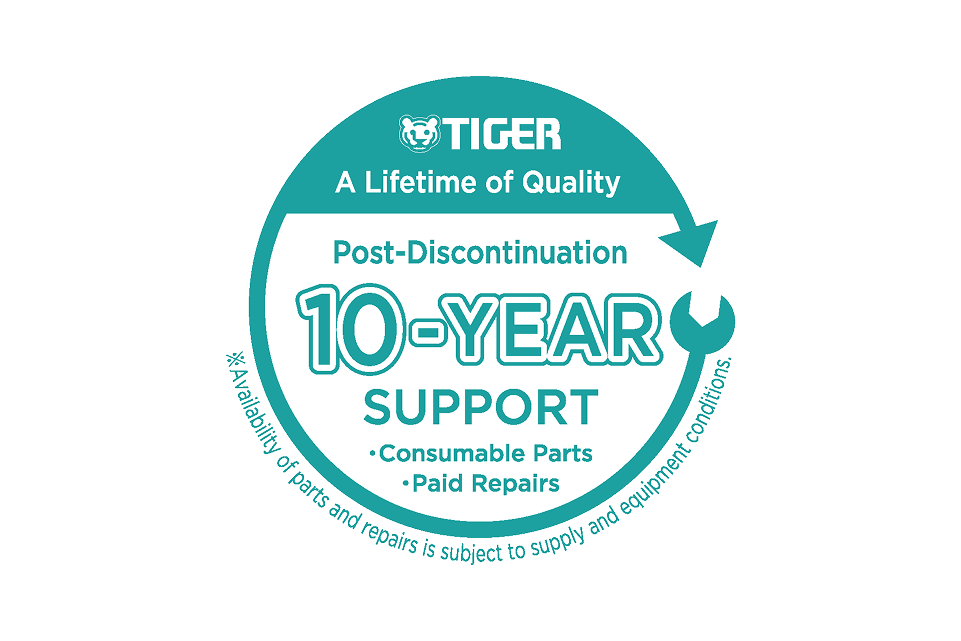 10-year retention of performance parts for repair.