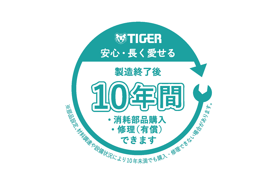 補修用部品10年保有