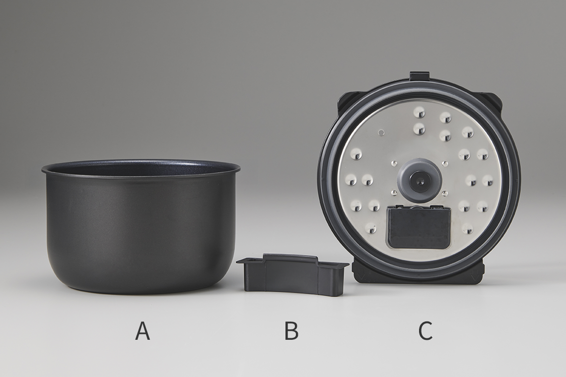 All you have to clean are just three parts