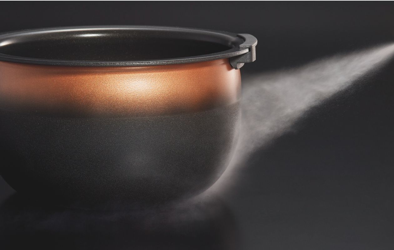 The far-infrared radiation effect enhanced by an increase in amount of the ceramic inner pot material powder