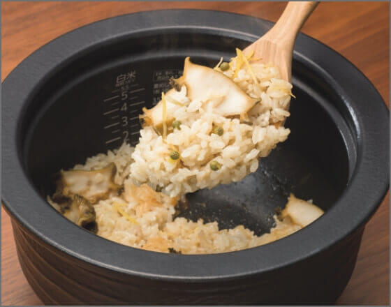 少量炊き、炊込みごはんの調理例 炊込みごはん1合 イメージ画像